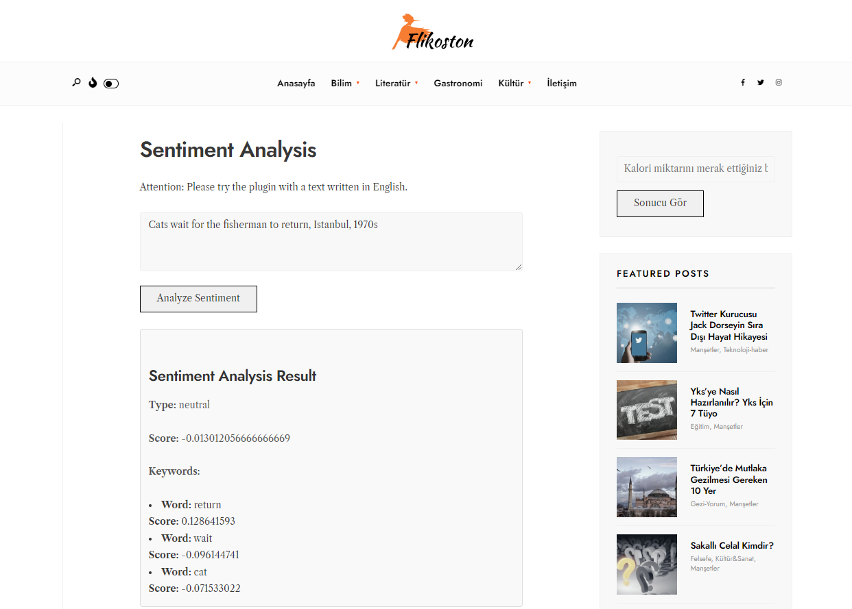 CKa Sentiment Analysis